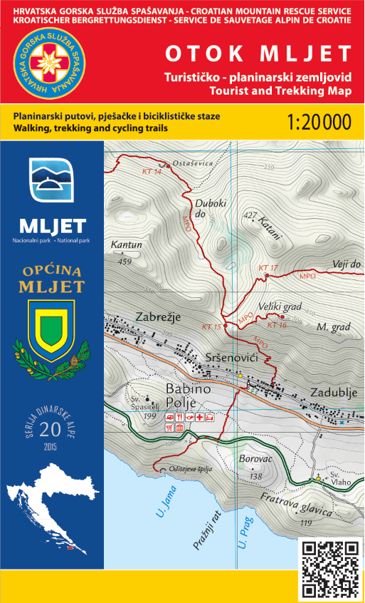 Mljet zemljevid