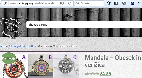 verižica z mandalo