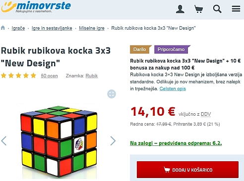 Rubikova kocka 3x3x3