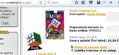 Rubikova kocka 3x3x3