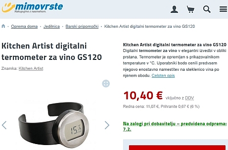 digitalni termometer za vino